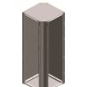 ABB Floor Standing Enclosure Galvanized Steel Sheet RAL 7035 Color External Width 544 mm 2CPX045685R9999