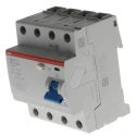 ABB F200 Series Residual Current Circuit Breaker 100A 4-Pole 30 mA Type AC 1 kA 400V ac 2CSF204001R1900 F204 AC-100/0,03