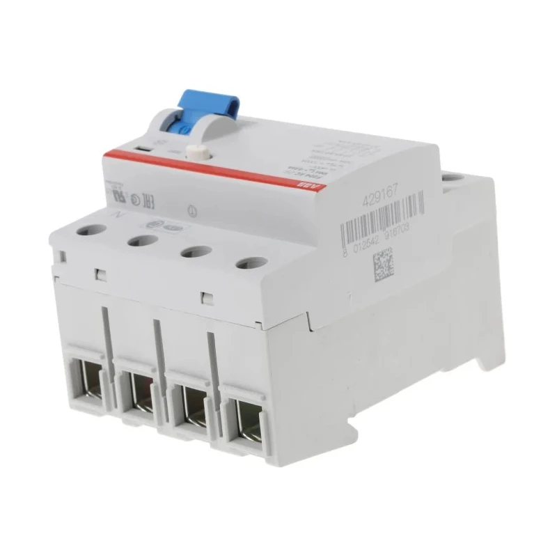 ABB F200 Series Residual Current Circuit Breaker 100A 4-Pole 30 mA Type AC 1 kA 400V ac 2CSF204001R1900 F204 AC-100/0,03