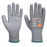 Portwest Grey Polyurethane Coated Gloves Size 7 Cut Resistant Palm Dipped A622G7RL