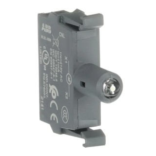 ABB MLBL Series LED Light Block, 415V AC, White Illumination, Screw Terminal, 44mm x 10mm x 42mm 1SFA611621R1095