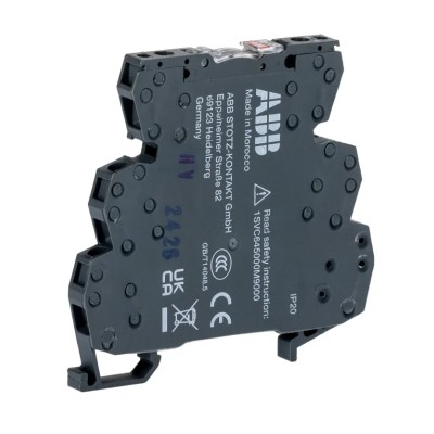 ABB Electromechanical Interface Relay SPDT, DIN Rail Mount, 24V DC Coil, 10A Contact, RB121