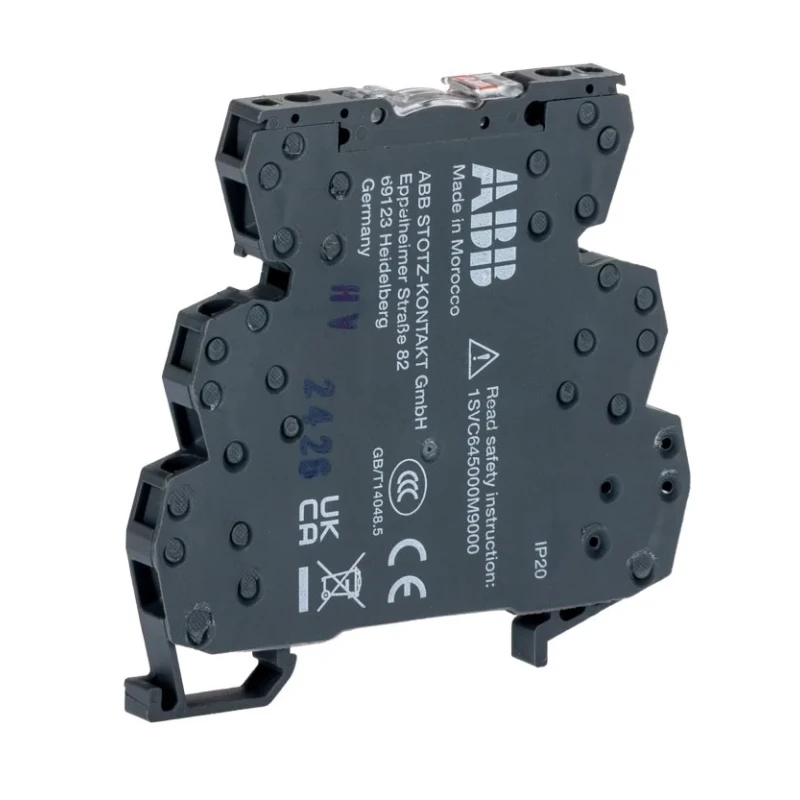 ABB Electromechanical Interface Relay SPDT, DIN Rail Mount, 24V DC Coil, 10A Contact, RB121