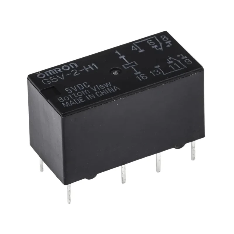 Omron Signal Relay PCB Mount DPDT 5V DC Coil 1A Switching Current G5V-2-H1 DC5