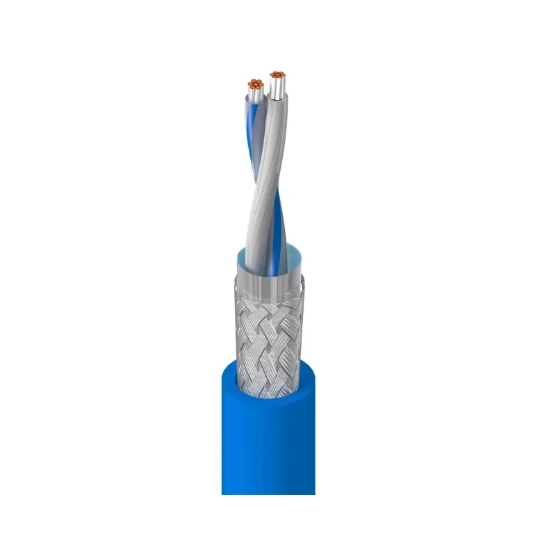 Belden Screened Blue PVC Ethernet Cable 500 m, Stranded Tin Copper Wire Conductor, 300V, Flame Retardant IEC 74033E-C500