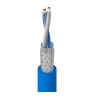 Belden Screened Blue PVC Ethernet Cable 500 m, Stranded Tin Copper Wire Conductor, 300V, Flame Retardant IEC 74033E-C500