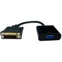 RS PRO DVI-D to VGA Monitor Adapter Female Connector Polyvinyl Chloride Housing 250mm Length 236-9105