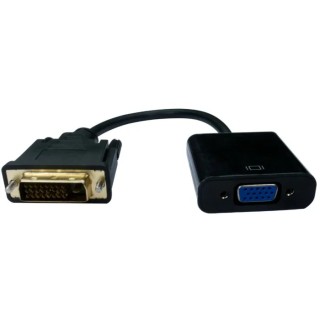 RS PRO DVI-D to VGA Monitor Adapter Female Connector Polyvinyl Chloride Housing 250mm Length 236-9105