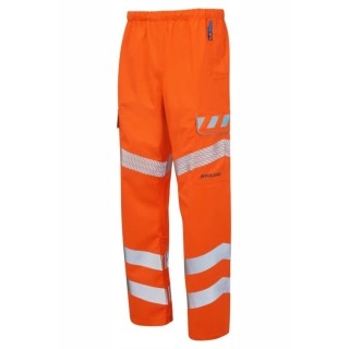 PULSAR Men's Hi Vis Trouser Orange 38-41 in Waist EVO251