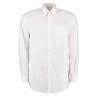 Kustom Kit White Polyester, Cotton Long Sleeve Work Shirt Size 120 cm KK105