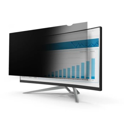 StarTech.com 34 in Transparent Plastic Privacy Screen for Monitor with Antimicrobial Matte Finish PRIVSCNMON34W