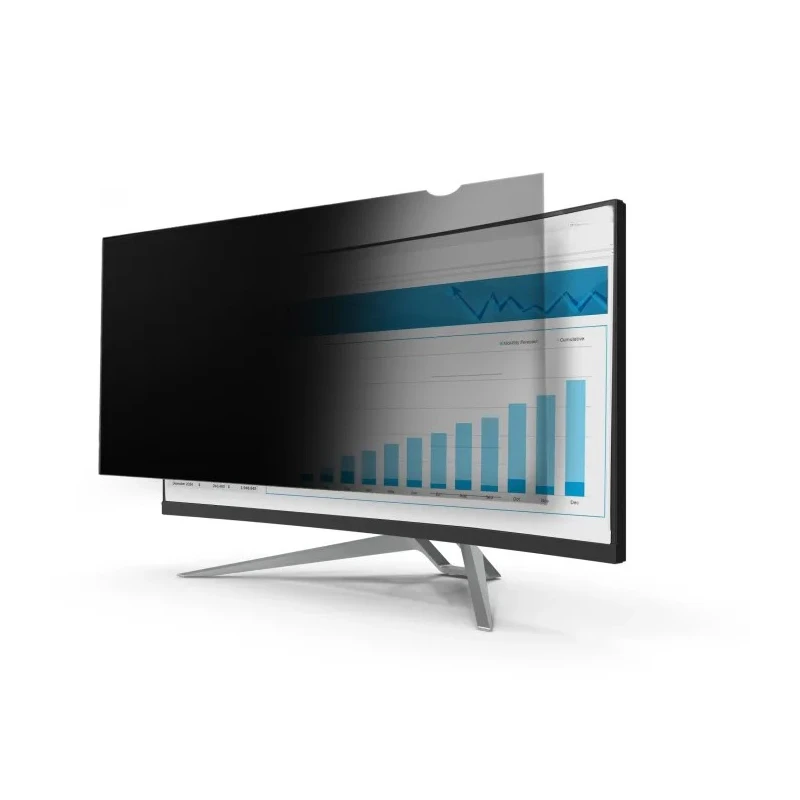 StarTech.com 34 in Transparent Plastic Privacy Screen for Monitor with Antimicrobial Matte Finish PRIVSCNMON34W