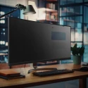 StarTech.com 34 in Transparent Plastic Privacy Screen for Monitor with Antimicrobial Matte Finish PRIVSCNMON34W