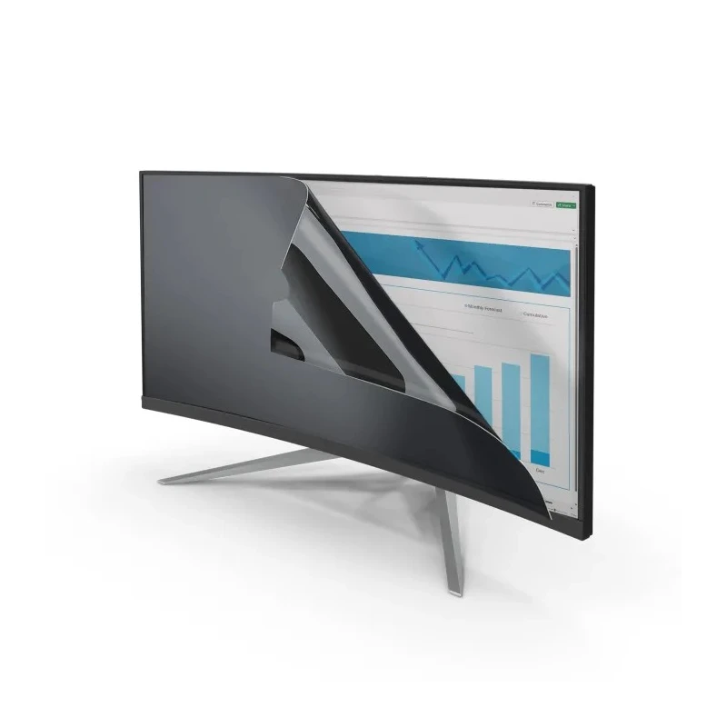 StarTech.com 34 in Transparent Plastic Privacy Screen for Monitor with Antimicrobial Matte Finish PRIVSCNMON34W