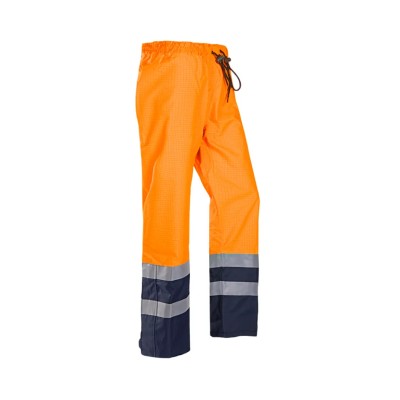 Sioen Flensburg Unisex Hi Vis Trouser Orange Navy XL Waist 31in Leg S101-5729-XL