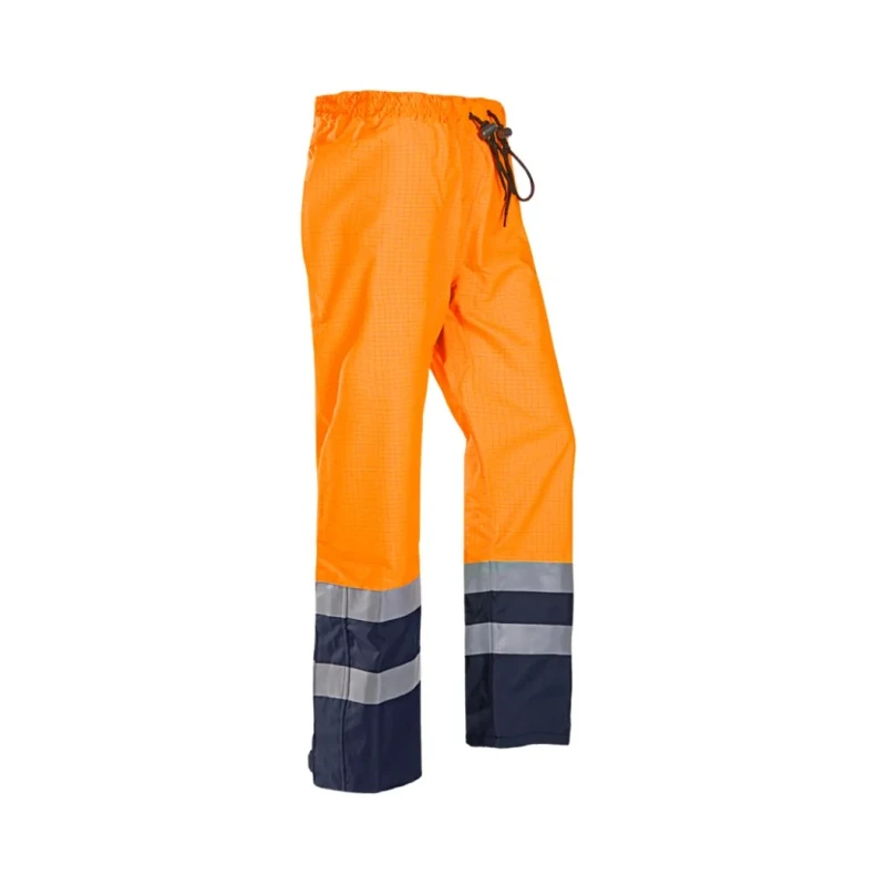 Sioen Flensburg Unisex Hi Vis Trouser Orange Navy XL Waist 31in Leg S101-5729-XL