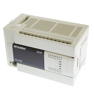 RS PRO FX3U Series Logic Module 16 Input Sink, 16 Relay Outputs, 8A Contact Rating, DIN Rail Mount FX3U-32MR/ES