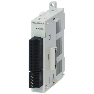 Mitsubishi Electric MELSEC FX Series PLC I/O Module Analog Output 12bit Resolution FX3U-4DA-ADP