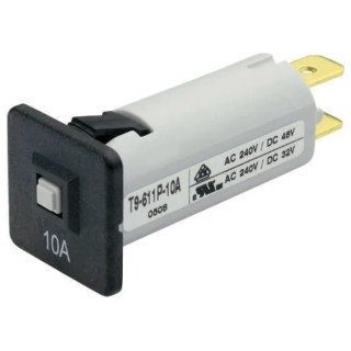 Schurter T9 Thermal Magnetic Circuit Breaker 8A Current Rating 1-Pole Panel Mount 4404.0003