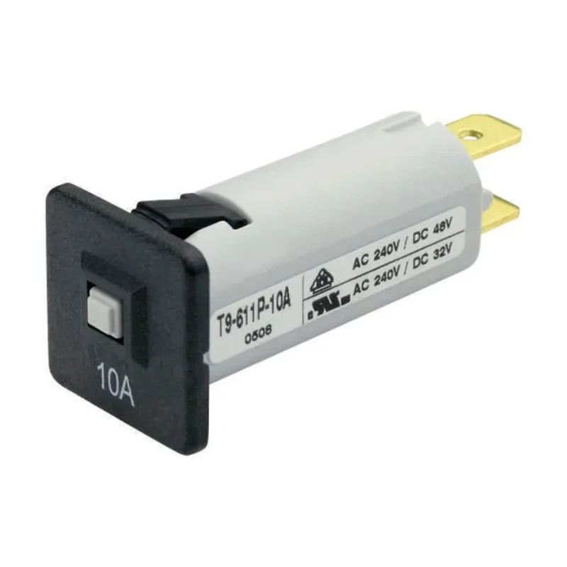 Schurter T9 Thermal Magnetic Circuit Breaker 8A Current Rating 1-Pole Panel Mount 4404.0003