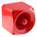 Klaxon Nexus 120 Series Electronic Sounder Surface Mount Red Polycarbonate, IP66 120 dB 60V DC PNS-0005