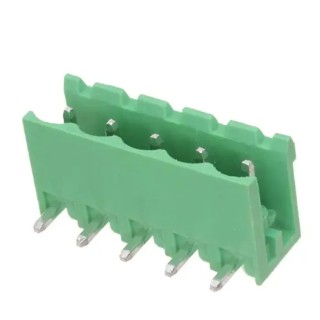 RS PRO Pluggable Terminal Block 5-Contact 5 mm Pitch 1 Row 300V 15A Polyamide 237-8542