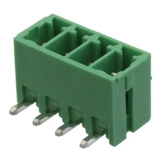RS PRO Pluggable Terminal Block 4-Contact 3.5 mm Pitch 1 Row 8A 300V Polyamide 237-8572