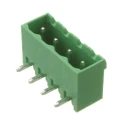 RS PRO Pluggable Terminal Block, 4-Contact, 5 mm Pitch, 1 Row, 15A Current, 300V Voltage, Polyamide Housing 237-8534