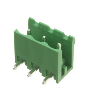 RS PRO 3-Contact Pluggable Terminal Block, 5.08 mm Pitch, 1 Row, 15A, 300V, Polyamide Housing 237-8527