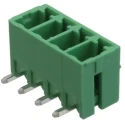 RS PRO 4-Contact Pluggable Terminal Block, 3.81 mm Pitch, 1 Row, 8A, 300V, Polyamide Housing 237-8574