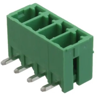 RS PRO 4-Contact Pluggable Terminal Block, 3.81 mm Pitch, 1 Row, 8A, 300V, Polyamide Housing 237-8574