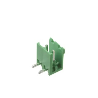 RS PRO Pluggable Terminal Block, 2-Contact, 5 mm Pitch, 1 Row, Green Polyamide Housing, Vertical Connector 237-8516