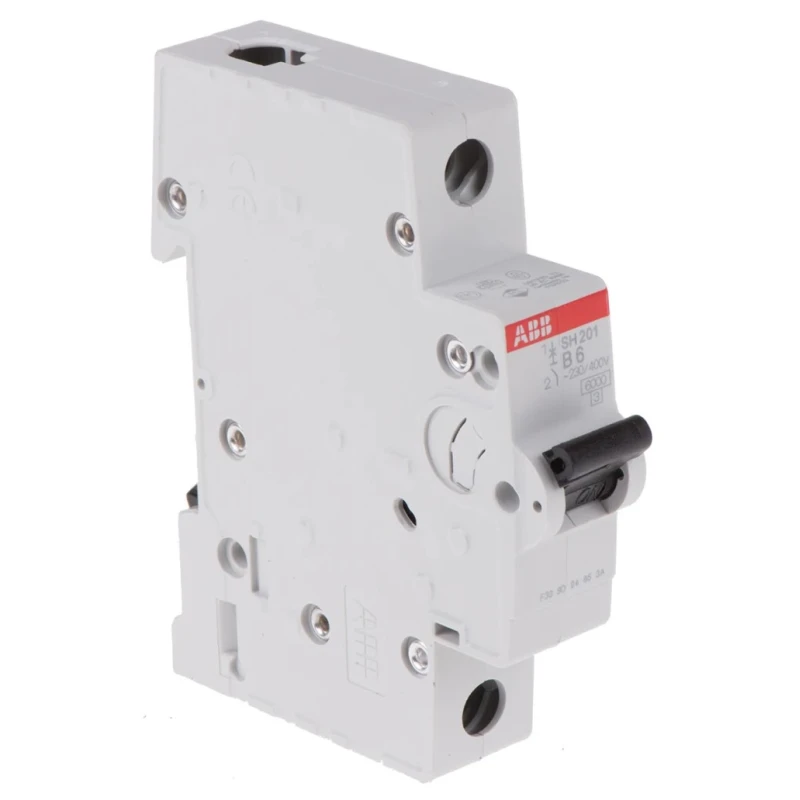 ABB ComPact Home Miniature Circuit Breaker 1-Pole 6A Type B 400V AC 60V DC 6kA Breaking Capacity SH200