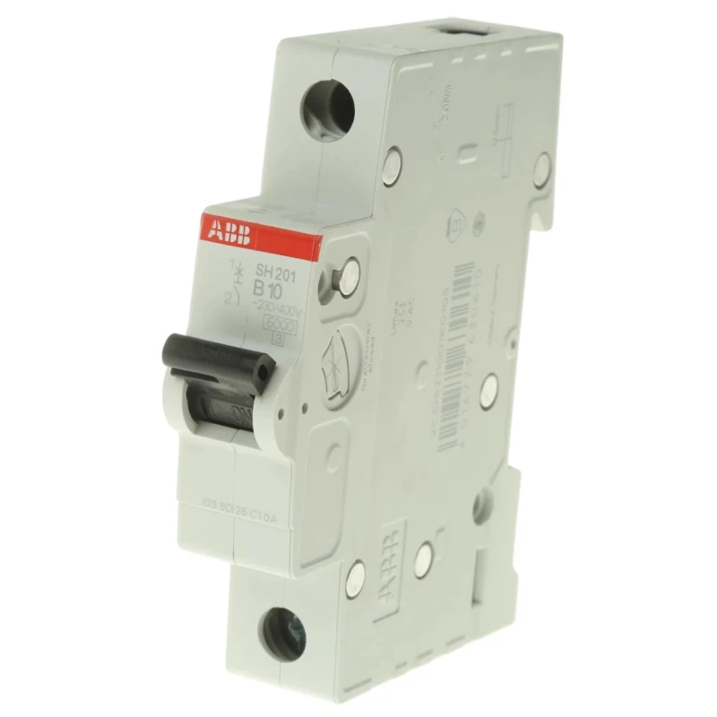 ABB ComPact Home Miniature Circuit Breaker 1-Pole 10A Type B 440V AC 60V DC 6kA Breaking Capacity SH200