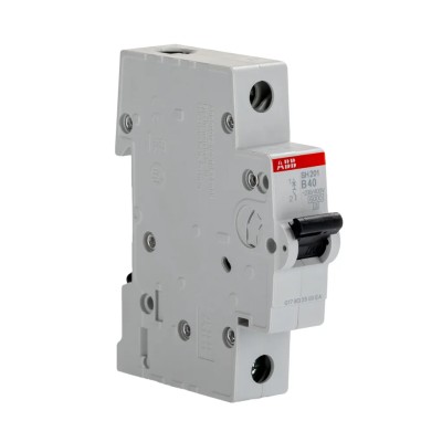 ABB ComPact Home Miniature Circuit Breaker, 1-Pole, 40A, Type B, 440V AC, 60V DC, 6 kA Breaking Capacity SH200