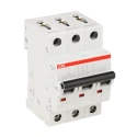 ABB ComPact Home Miniature Circuit Breaker 3 Pole 10A Type C 440V AC 440V DC 6 kA Breaking Capacity SH200