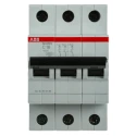 ABB ComPact Home Miniature Circuit Breaker, 3-Pole, 16A, Type C, 440V AC, 6 kA Breaking Capacity SH200