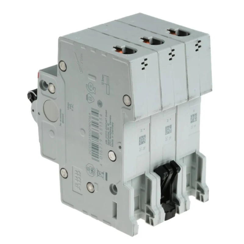ABB ComPact Home Miniature Circuit Breaker, 3-Pole, 16A, Type C, 440V AC, 6 kA Breaking Capacity SH200