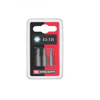 Facom Torx Screwdriver Bit Set T40 Steel 3 Pieces EX140.J3