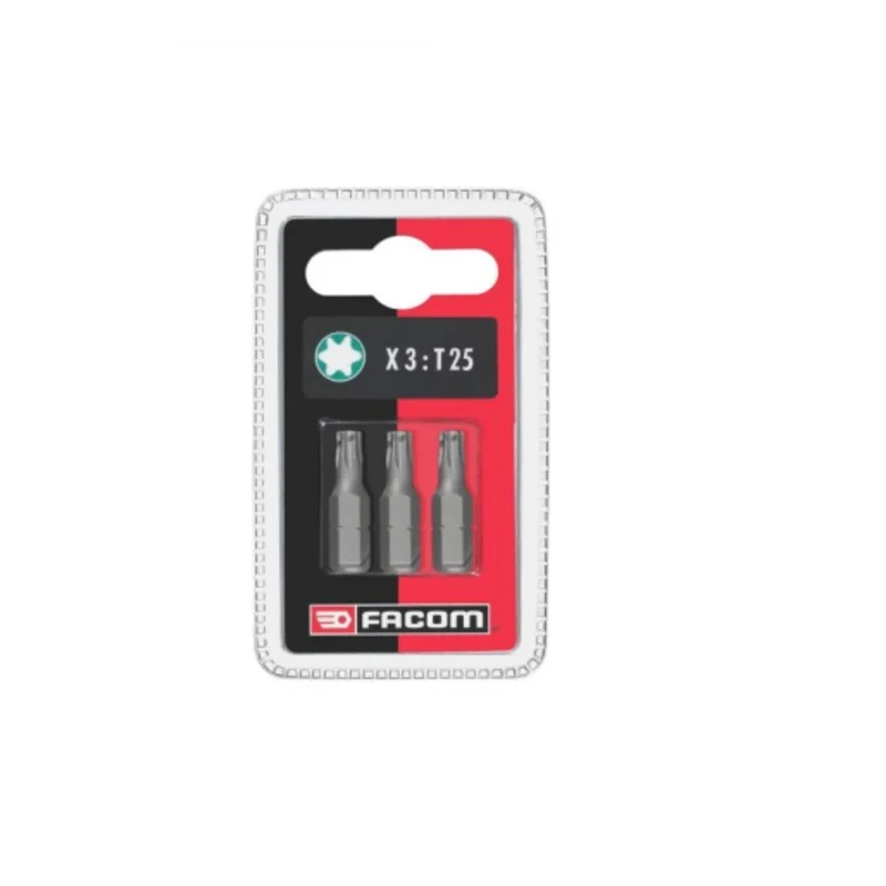 Facom Torx Screwdriver Bit Set T40 Steel 3 Pieces EX140.J3