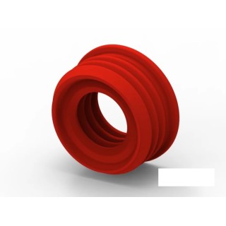 TE Connectivity Automotive Connector Seal Silicone Housing Red 33mm x 33mm x 15.5mm Screw Mount 2355151-2