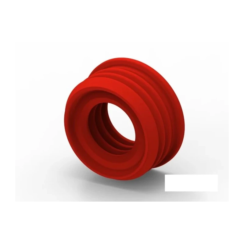 TE Connectivity Automotive Connector Seal Silicone Housing Red 33mm x 33mm x 15.5mm Screw Mount 2355151-2