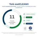 Tork White Heavy-Duty Non-Woven Fabric Cloths for Industrial Cleaning, Dry Use, Box of 105, 415 x 355 mm, Repeat Use 530179
