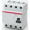 ABB Residual Current Circuit Breaker 25A 4-Pole 30mA Type AC DIN Rail Mount FH200 400V AC FH200