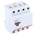ABB Series Residual Current Circuit Breaker, 40A Current Rating, 4-Pole, 30 mA Trip Sensitivity, Type AC, 1 kA FH200