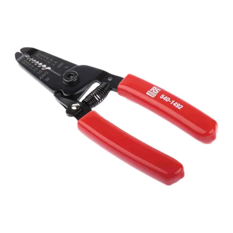 RS PRO Solid Insulated Wire Stripper, 0.8 to 2.6 mm, 155mm Overall 540-1492