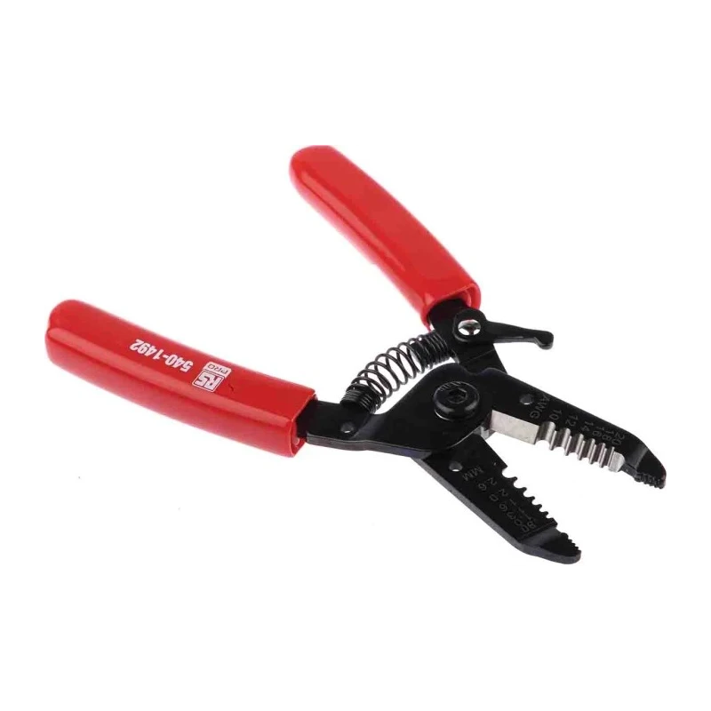 RS PRO Solid Insulated Wire Stripper, 0.8 to 2.6 mm, 155mm Overall 540-1492