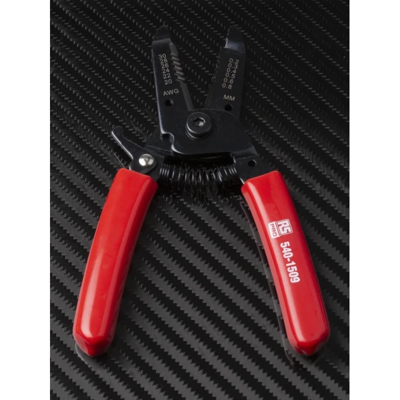 RS PRO Solid Ergonomic Soft Grip Wire Stripper 0.2 to 0.8 mm Stripping Range 155mm Overall Length 540-1509