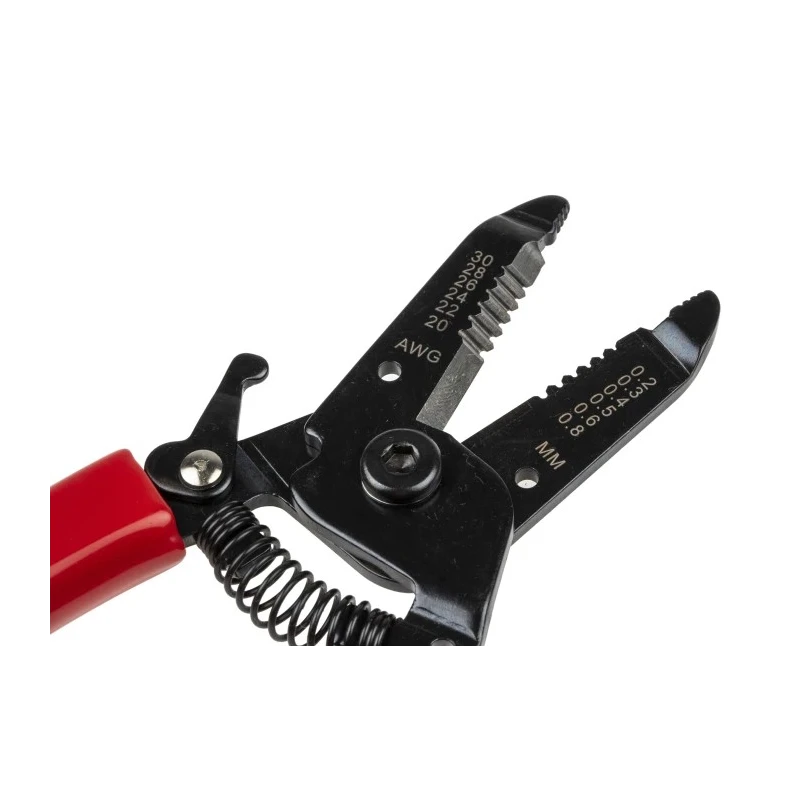 RS PRO Solid Ergonomic Soft Grip Wire Stripper 0.2 to 0.8 mm Stripping Range 155mm Overall Length 540-1509