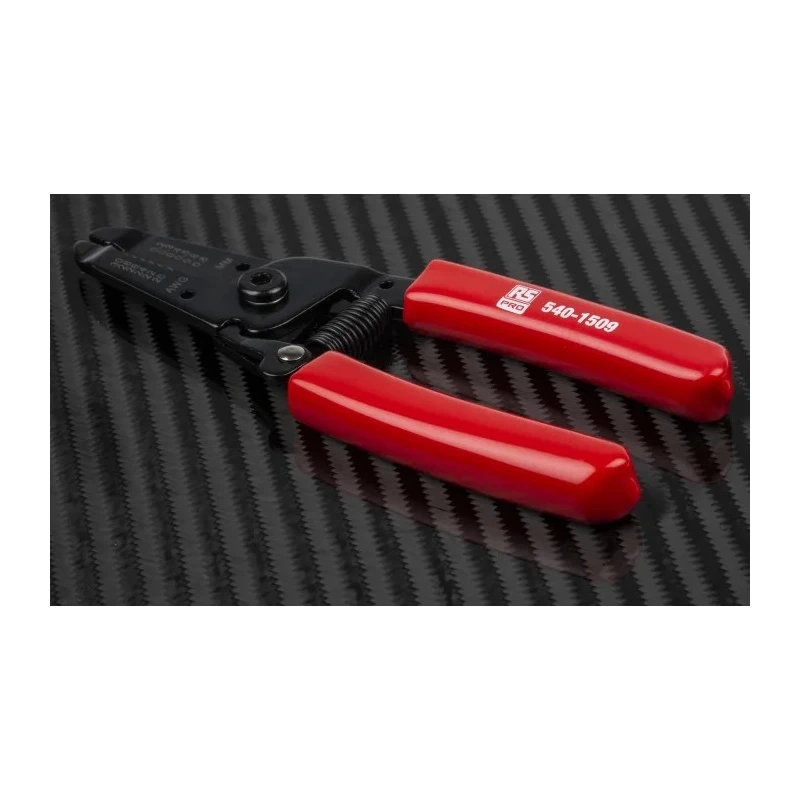 RS PRO Solid Ergonomic Soft Grip Wire Stripper 0.2 to 0.8 mm Stripping Range 155mm Overall Length 540-1509